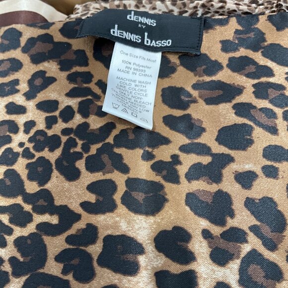 Dennis Basso Animal Print Satin Scarf Set of 3 - One Size Fits Most A85775 - Picture 3 of 4